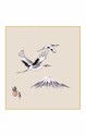 SHIKISHI Aironi con Fujisan  dipinto a mano cm. 24x27 -S55
