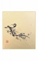 SHIKISHI Passero su sakura stampa ritoccata cm. 24x27 -S35