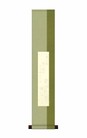 SCROLL PER TANZAKU in seta bicolore verde cm. 15,5X80 TKB03