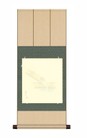 SCROLL PER SHIKISHI in seta Blu cm. 310X750 -SK05 