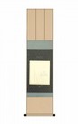 SCROLL PER SHIKISHI in seta Blu cm. 310X1250 -SK01