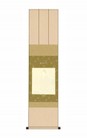 SCROLL PER SHIKISHI  in seta Oro cm.310X1250 -SK03 