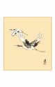 SHIKISHI Airone dipinto a mano  cm. 24x27 -S26