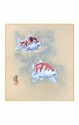 SHIKISHI Carpe dipinto a mano  cm. 24x27 -S16
