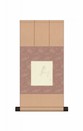 SCROLL PER MINI SHIKISHI in seta bordeaux cm.240X500 -SMK01    
