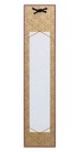SUPPORTO RIGIDO TANZAKU in seta Marrone/Oro cm.51,4 x 11,5 -TKR02