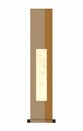 SCROLL PER TANZAKU in seta bicolore marrone  cm. 15,5X80 TKB02
