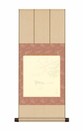 SCROLL PER SHIKISHI  in seta bordeaux cm. 310X750 -SK08   
